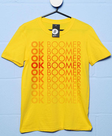 Multiple OK Boomer Print Mens Graphic T-Shirt 8Ball
